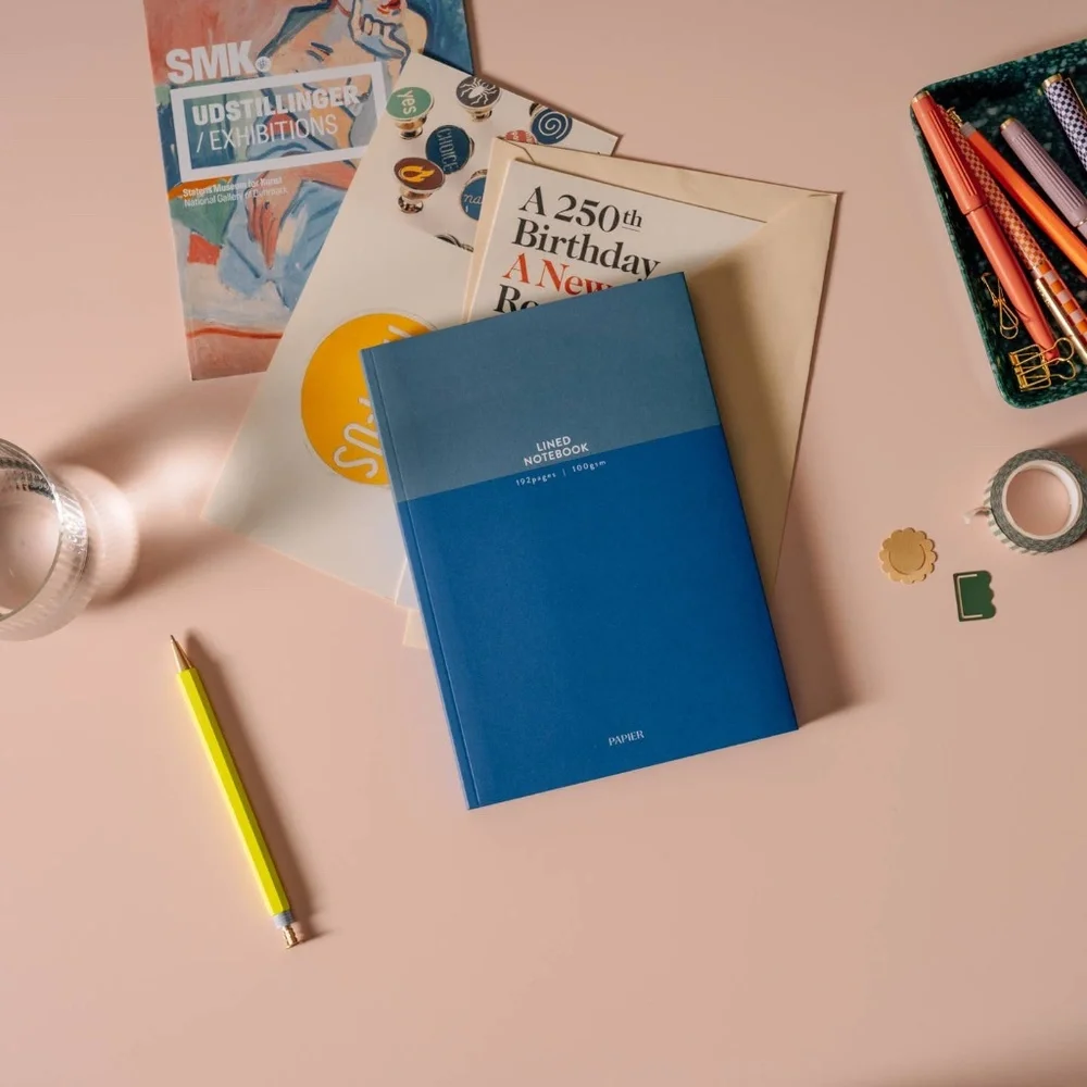 PAPIER Colorblock Softcover Lined Notebook with Fold Outs